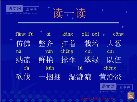 《植树的季节》教学课件