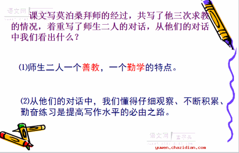 《莫泊桑拜师》教学课件