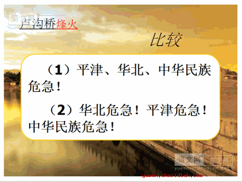 《卢沟桥烽火》ppt