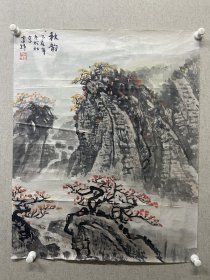 耿安辉，1960年生于河南辉县。曾任《中华书画家》杂志副主编。现为李可染画院研究员，海峡两岸关系协会书画交流分会创会理事，中国美术家协会会员。尺寸73X58