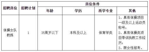 2024年长沙市体操学校（长沙市体操幼儿园）公开招聘普通雇员1人简章