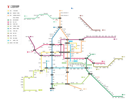 广州地铁线路图