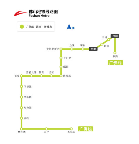 佛山地铁线路图