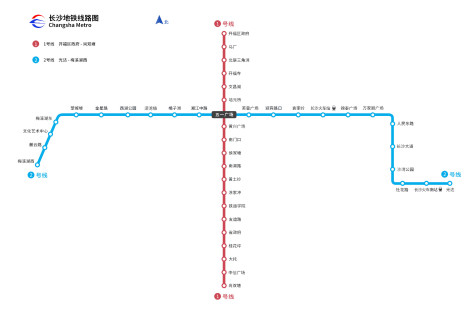 长沙地铁线路图