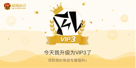 今天我升级为VIP3了