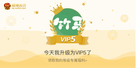 今天我升级为VIP5了