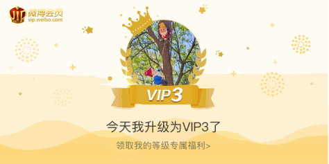 今天我升级为VIP3了