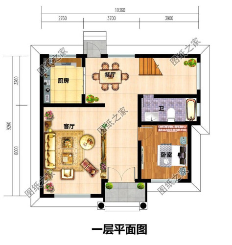 90平方二层别墅设计图，小面积大空间，网友看了直呼爱了爱了