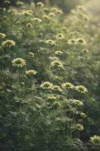 绿色系花朵背景图壁纸