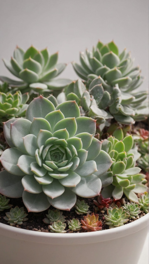 清新绿植多肉植物局部特写背景图片壁纸2