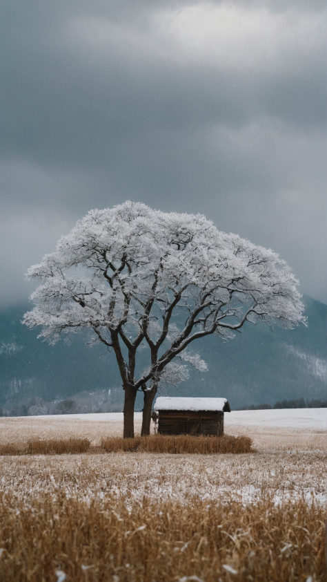 下雪天也太美了图片壁纸