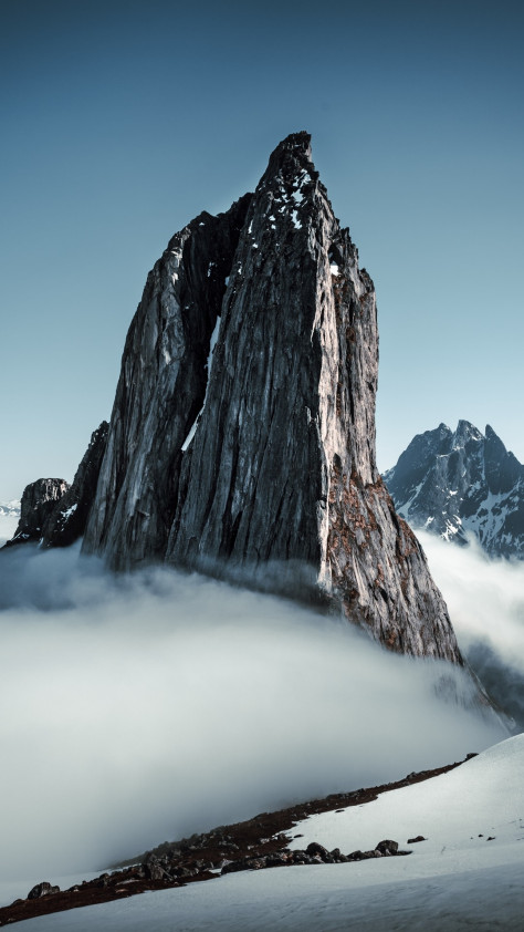 超唯美的雪山风景图片壁纸