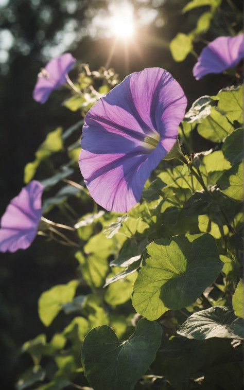 唯美护眼花卉牵牛花高清图片壁纸