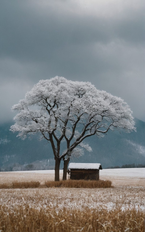 下雪天也太美了图片壁纸