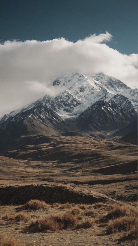 唯美壮观的雪山风景高清壁纸