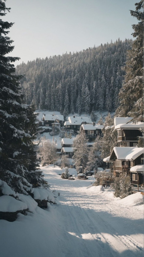 领略雪乡林海的绝美冬季风景壁纸