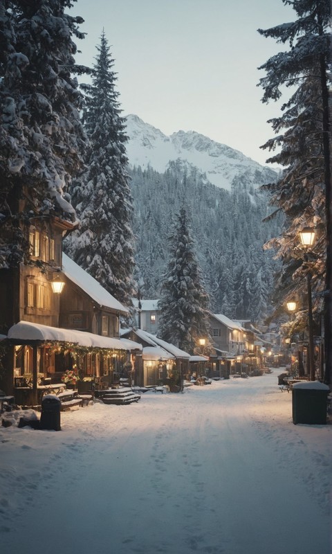 感受冬季的静谧与美丽雪乡林海绝美风景壁纸