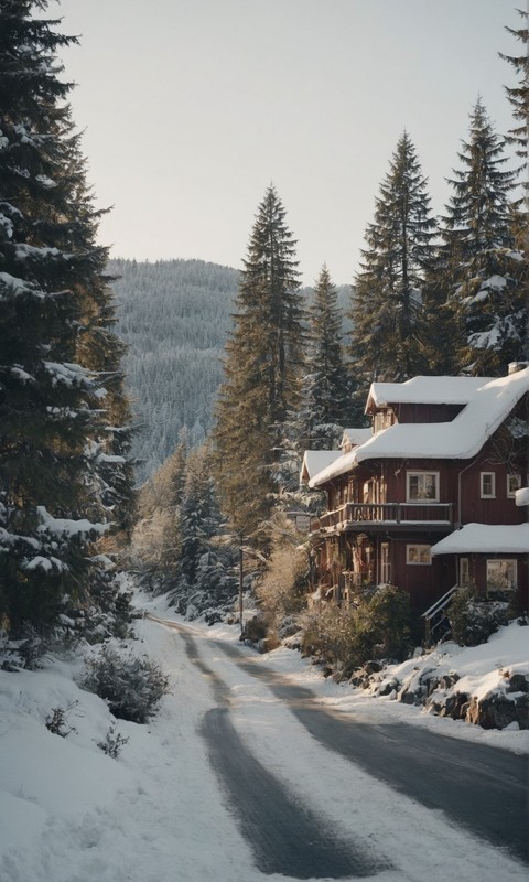 绝美的雪乡林海风景壁纸