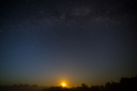 天空星空中的月亮风景天文学恒星