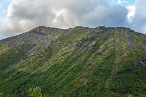 自然克比尼山顶 多云的天空景色岩石天气