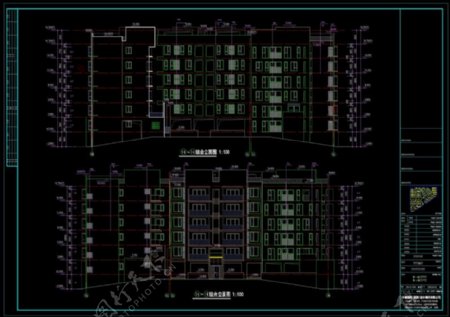 楼房立面cad图纸下载