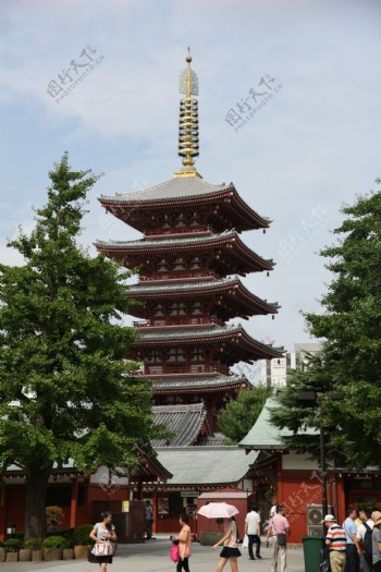 东京浅草寺五重塔