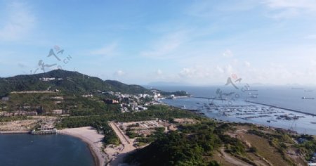 珠海桂山岛航拍海洋图片