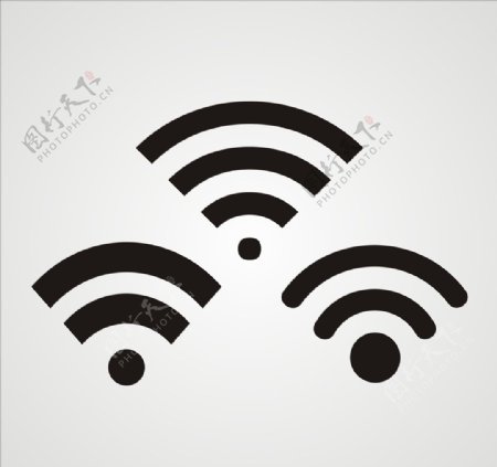 矢量wifi图标元素图片