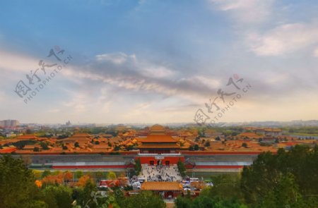 北京故宫博物馆全景图片