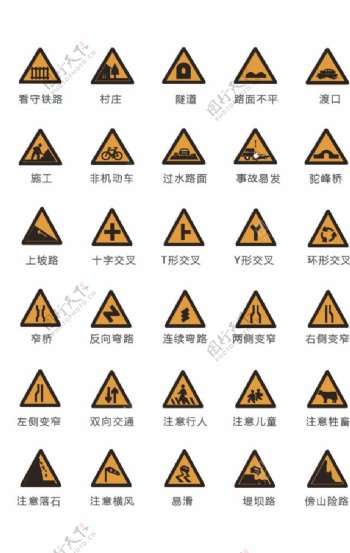 交通标识牌图片