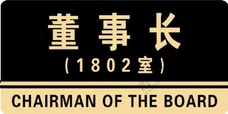 门牌亚克力牌财务室董事长图片