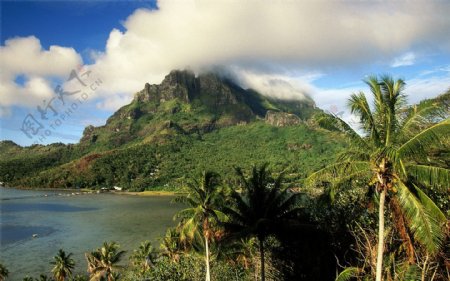 热带岛屿海滩自然风光高清风景