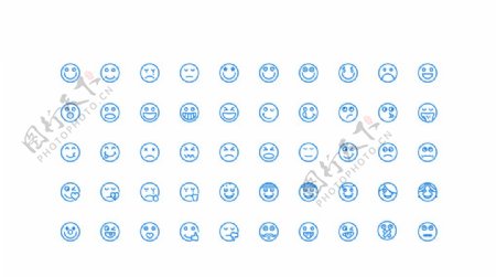 50个情绪表情UI图标图片