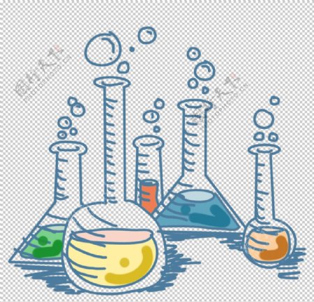 科学化学实验器材PNG图片