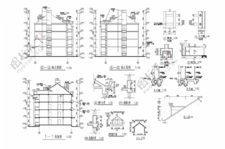 小高层建筑CAD施工图纸