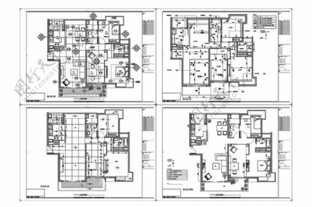 高层住宅欧式装修CAD施工图