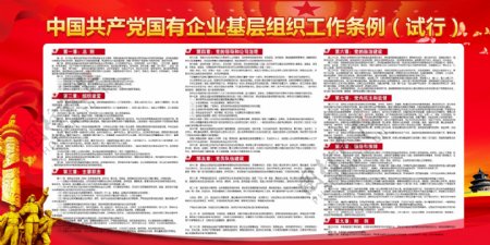 国有企业基层党组织工作条例图片