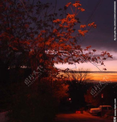 晚霞夕阳图片