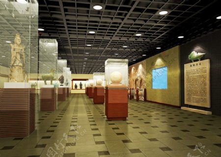 商业空间中式古朴博物馆图片