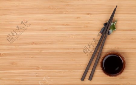香醋筷子简约背景海报素材图片