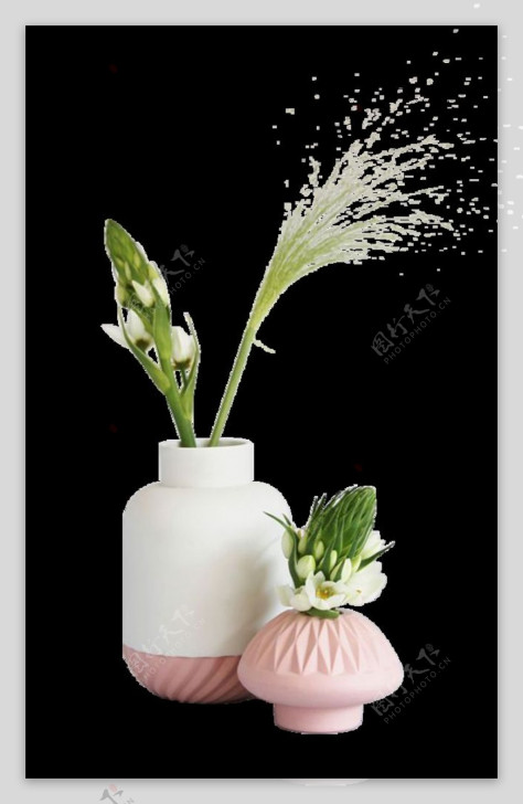 粉色花瓶图片