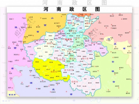 河南省地图CDR