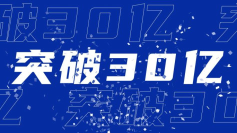 30秒蓝色企业年会开场文字快闪