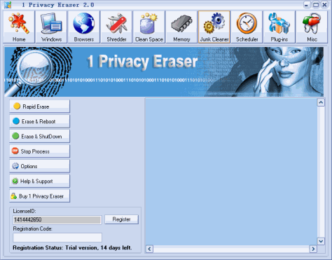 1 Privacy Eraser隐私管理软件 V2.0绿色版