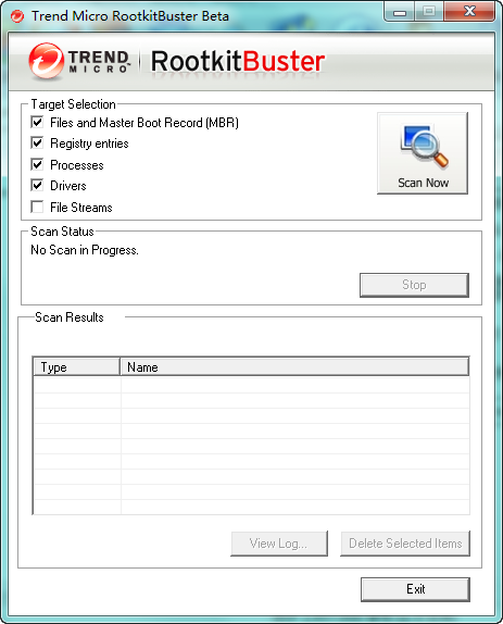 Trend Micro RootkitBuster 2.80.1077英语免费版