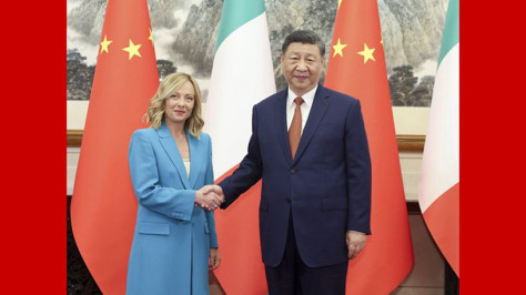 Xi meets Italian prime minister, calls for upholding Silk Road spirit