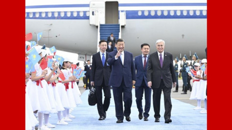 Xi arrives in Kazakhstan for state visit, SCO summit with focus on bolstering cooperation