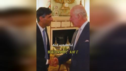 现场视频，英国国王接见英国首相苏纳克