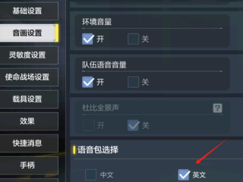 使命召唤手游怎么设置英文语音包_英文语音包占多少内存