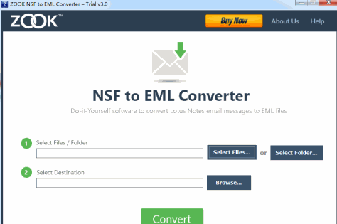 ZOOK NSF to EML Converter截图1